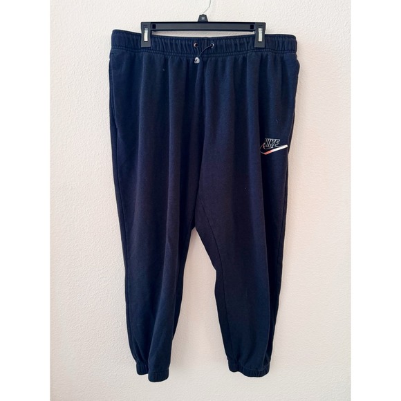 Nike Black Cropped Sweatpants- Women’s size 1X - Picture 1 of 8